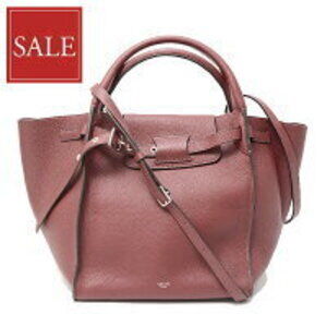 Celine Tote Bag Bordeaux Red Leather